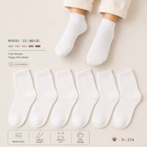 ٦ شرابات هاف اطفال كود 276 مقاس 2-5 سنوات