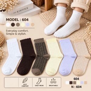 ٦ شرابات حريمي طويل كود 604